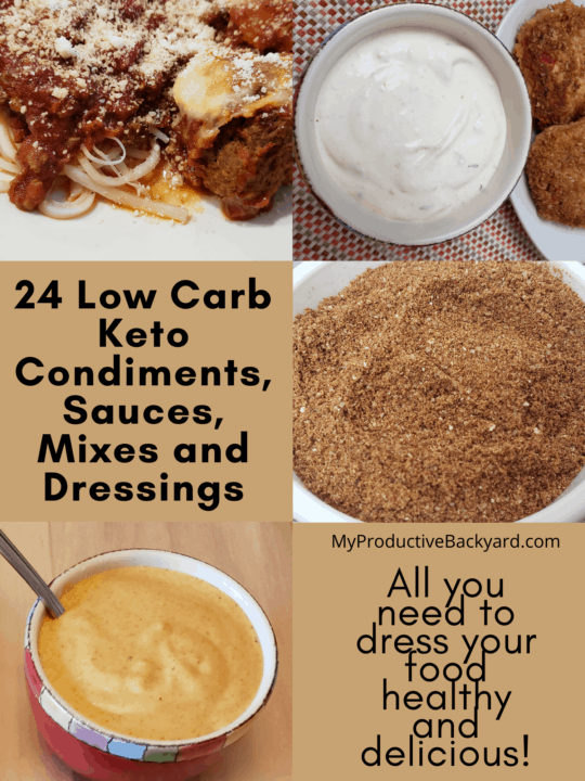 24 Low Carb Keto Condiments, Sauces, Mixes and Dressings