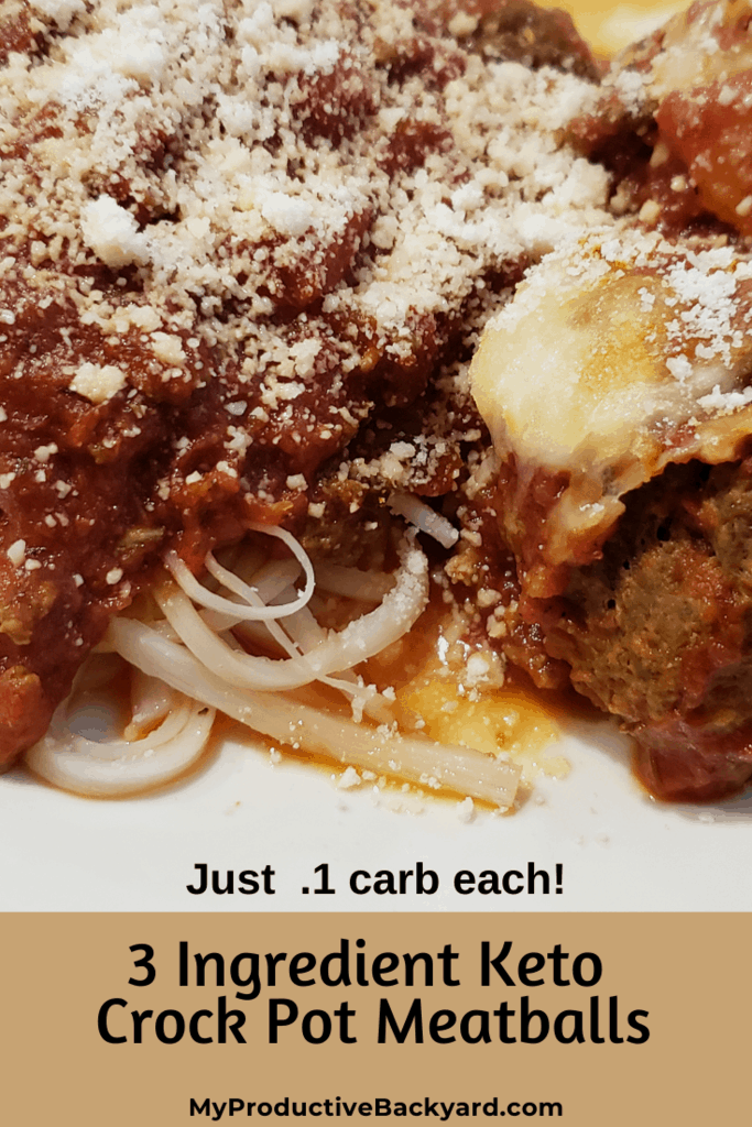 3 Ingredient Keto Crock Pot Meatballs My Productive Backyard