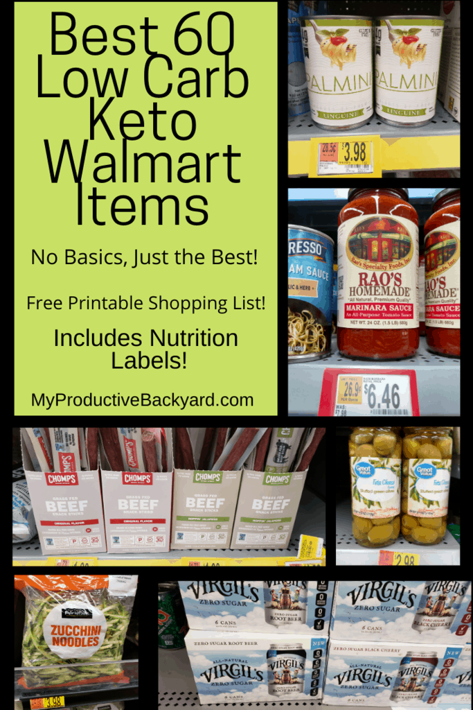 Best 60 Low Carb Keto Walmart Items - My Productive Backyard