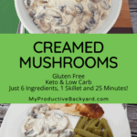 Creamed Mushrooms Pinterest Pin