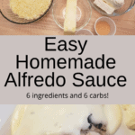 Easy Homemade Alfredo Sauce Pinterest pin