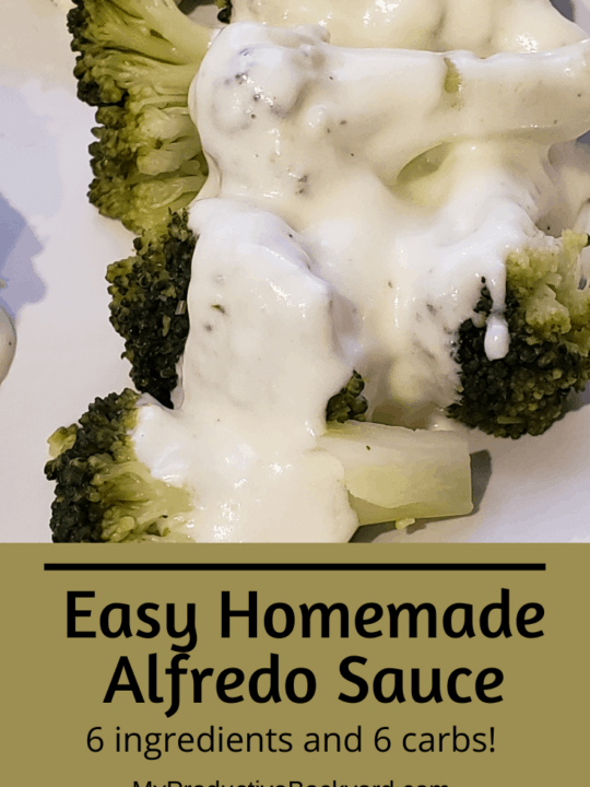 Easy Homemade Alfredo Sauce Pinterest pin