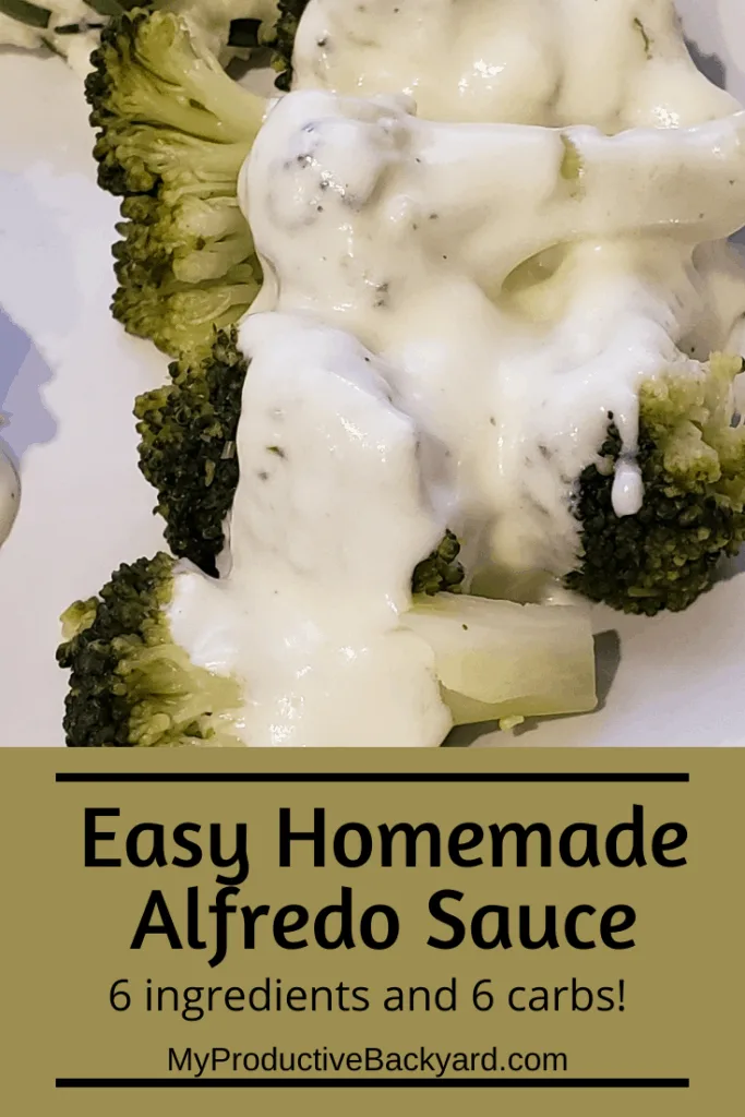 Easy Homemade Alfredo Sauce Pinterest pin