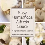 Easy Homemade Alfredo Sauce Pinterest pin