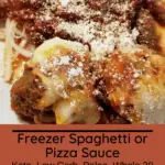 Freezer Spaghetti or Pizza Sauce Pinterest pin