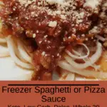 Freezer Spaghetti or Pizza Sauce Pinterest pin