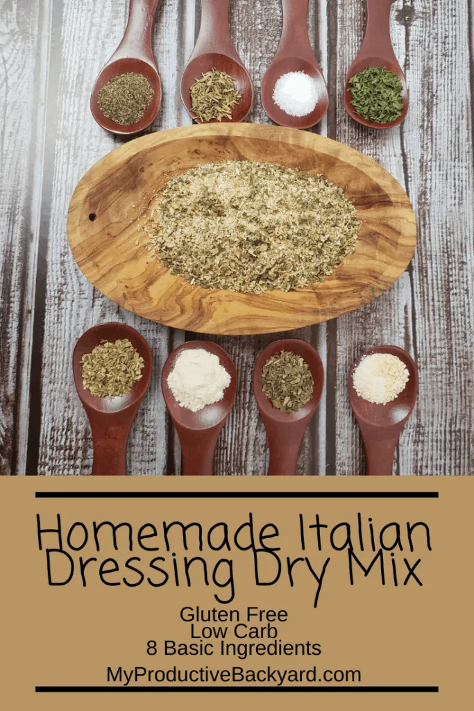 Homemade Italian Dressing Dry Mix Pinterest Pin