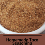 Homemade Taco Seasoning Pinterest pin