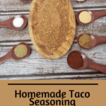 Homemade Taco Seasoning Pinterest pin