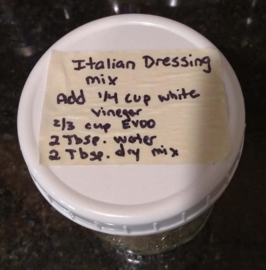 Homemade Italian Dressing Dry Mix
