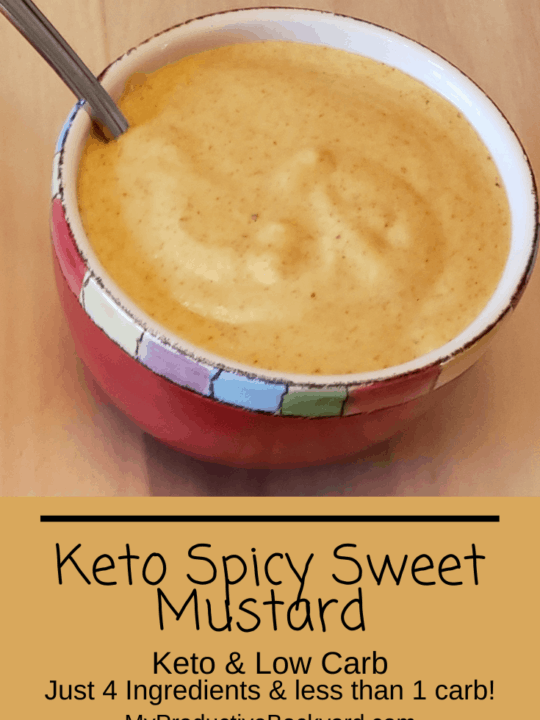 Keto Spicy Sweet Mustard Pinterest pin