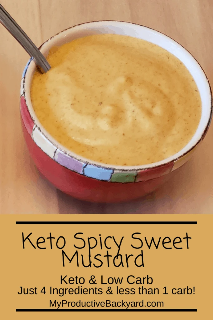 Keto Spicy Sweet Mustard Pinterest pin