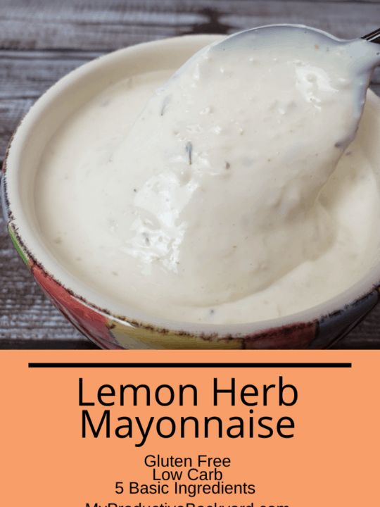 Lemon Herb Mayonnaise Pinterest Pin