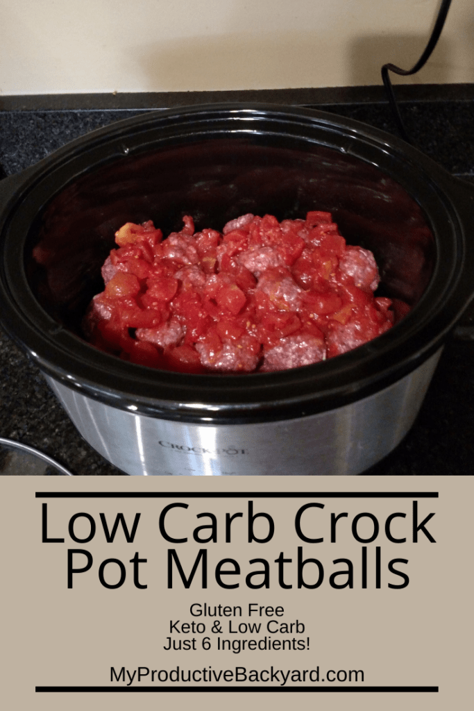 Low Carb Crock Pot Meatballs Pinterest pin