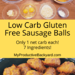 Low Carb Gluten Free Sausage Balls Pinterest Pin
