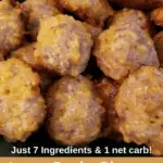 Low Carb Gluten Free Sausage Balls Pinterest Pin