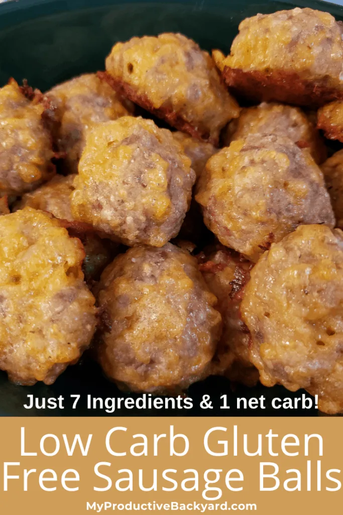 Low Carb Gluten Free Sausage Balls Pinterest Pin