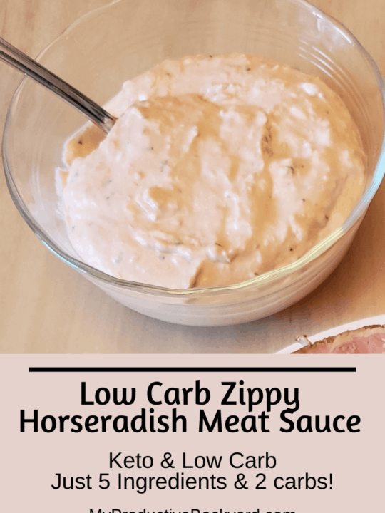 Low Carb Zippy Horseradish Meat Sauce Pinterest pin