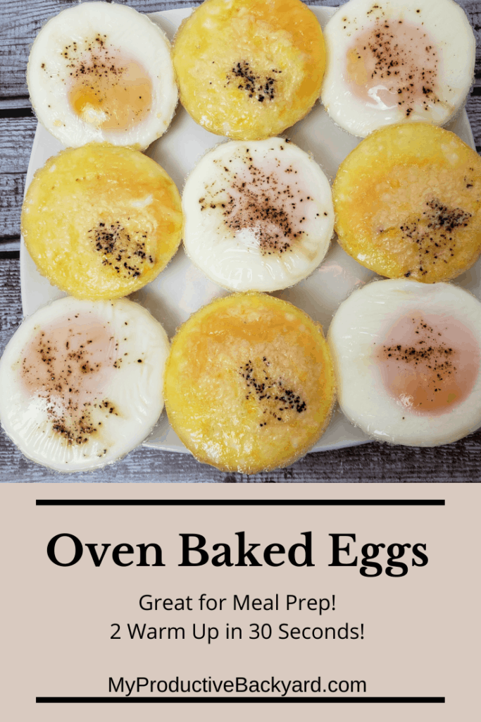 Oven Baked Eggs Pinterest pin