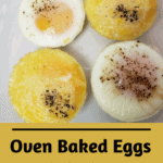 Oven Baked Eggs Pinterest pin
