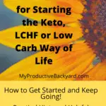 Over 80 Tips and Advice for Starting the Keto, LCHF or Low Carb Way of Life Pinterest pin