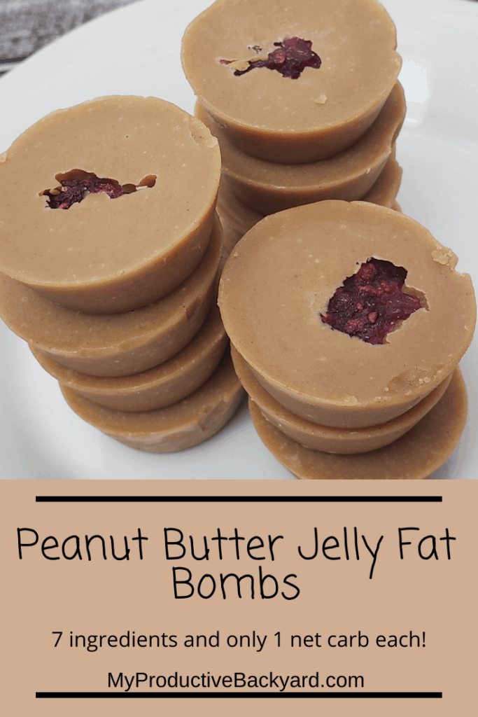 Peanut Butter Jelly Fat Bombs Pinterest pin