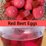 Red Beet Eggs Pinterest pin