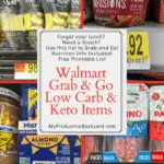 Walmart Grab & Go Low Carb & Keto Items Pinterest pin