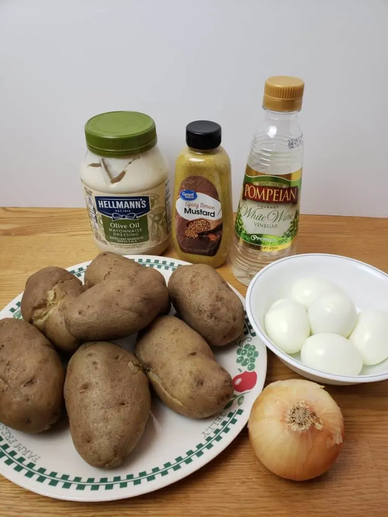 ingredients for Best Ever Potato Salad