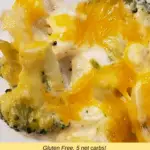 Broccoli and Cauliflower Cheesy Bake Pinterest Pin