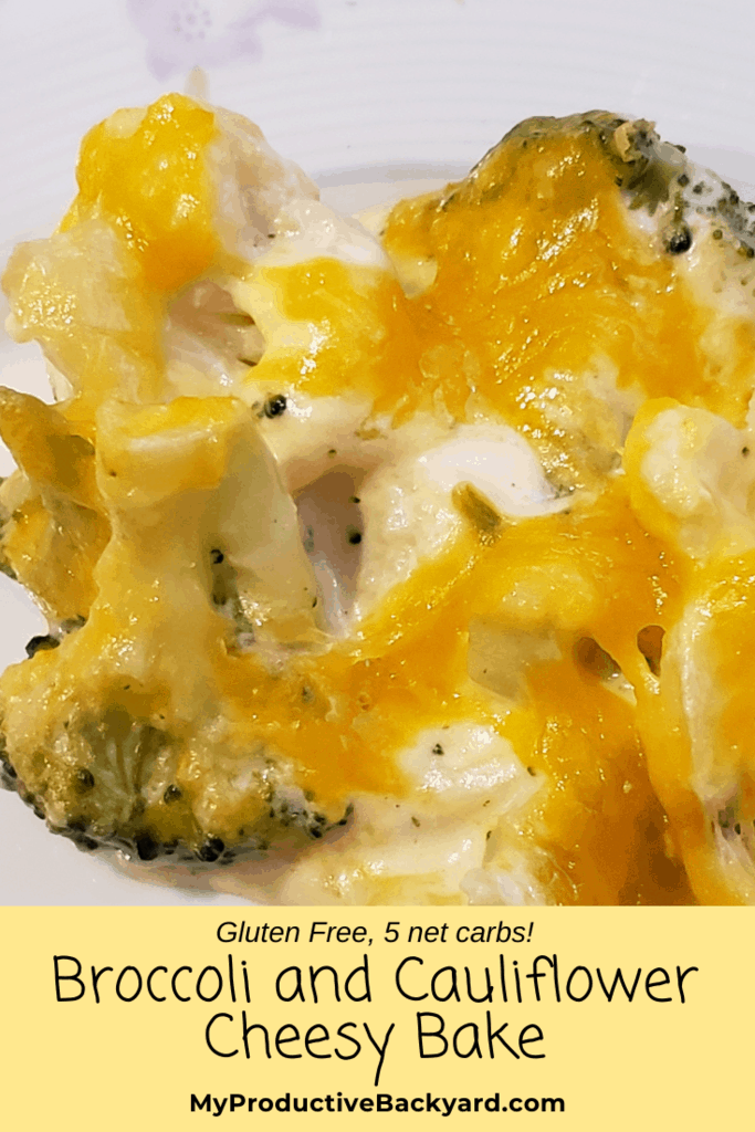 Broccoli and Cauliflower Cheesy Bake My Productive Backyard