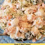 Creamy Broccoli Cauliflower Salad Pinterest pin