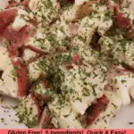 Garlic Butter Red Potatoes Pinterest pin