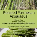 Roasted Parmesan Asparagus Pinterest pin