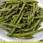 Roasted Parmesan Green Beans Pinterest pin