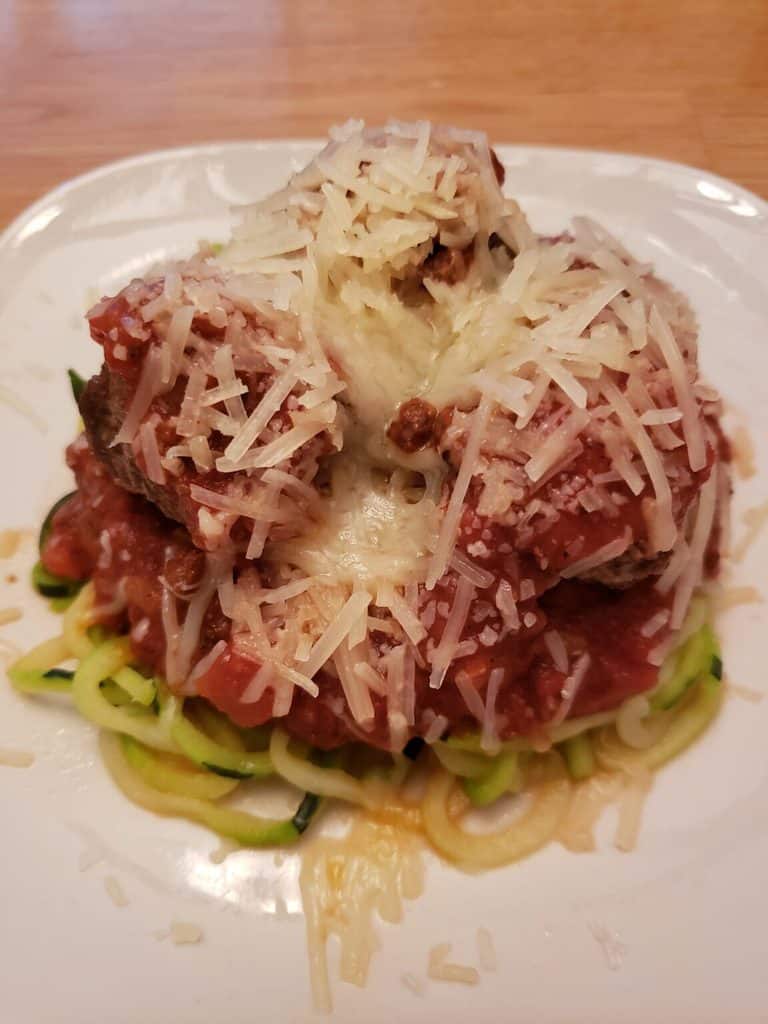 Keto Zoodles with Meatballs and Marinara Sauce My Productive Backyard