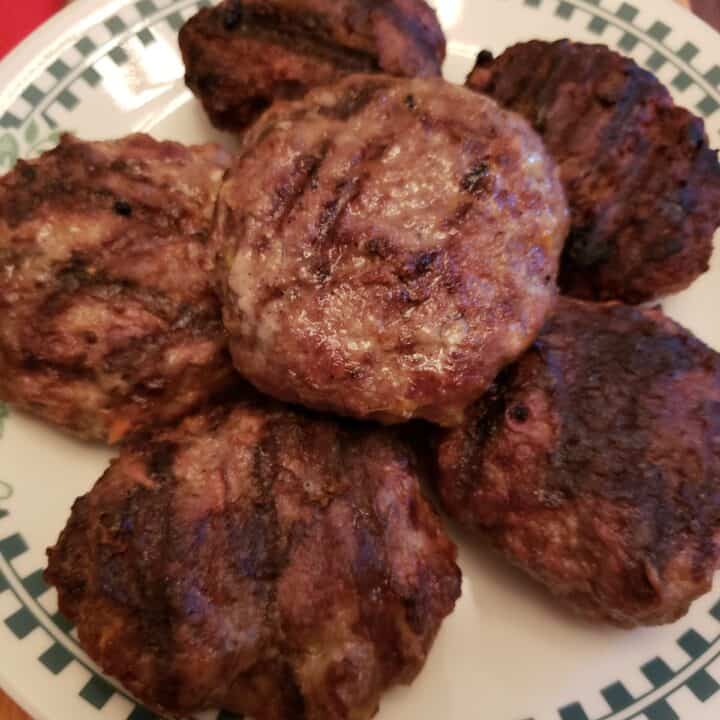 Low Carb BBQ Cheddar Burgers
