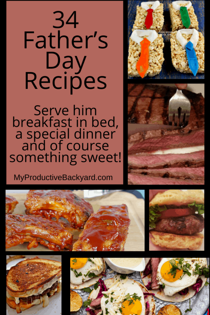 34 Father’s Day Recipes Pinterest Pin