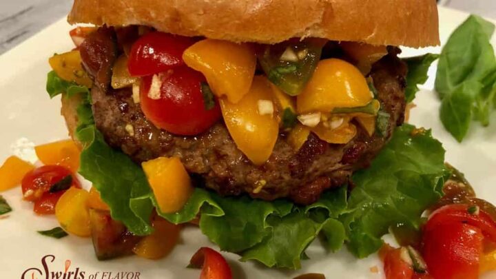 Image for Bruschetta Burgers With Crispy Prosciutto