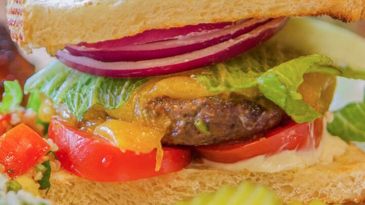 Image for Gourmet Elk Burger Recipe (Grilled)