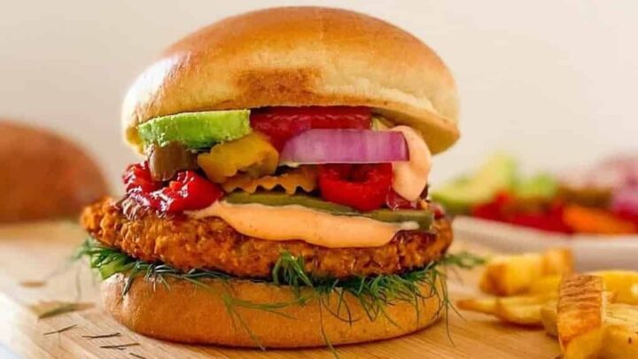 Image for Vegan Sweet Potato Burgers [Oil Free]