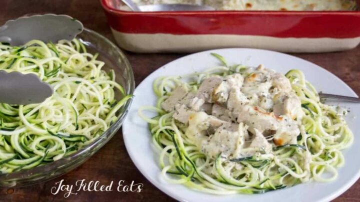Image for Easy Mozzarella & Pesto Chicken Casserole - Low Carb, THM S