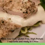 Keto Chicken Alfredo over Zoodles Pinterest pin