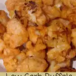 Low Carb Buffalo Cauliflower Bites Pinterest pin