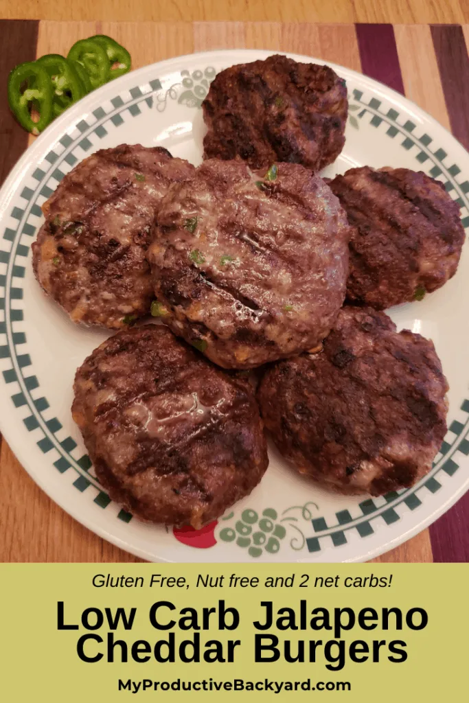 Low Carb Jalapeno Cheddar Burgers Pinterest Pin