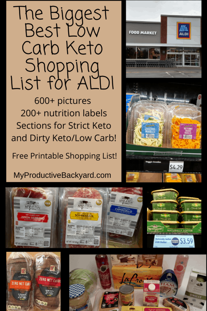 The Biggest Best Low Carb Keto Shopping List for ALDI - My Productive