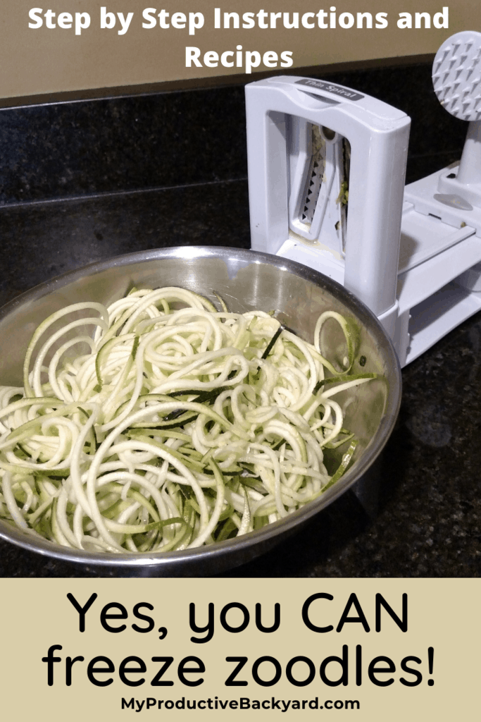 Yes, You CAN Freeze Zoodles! My Productive Backyard
