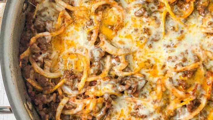 Image for Low Carb Zucchini Ground Beef Casserole - keto Johnny Marzetti!