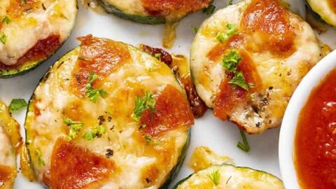 Image for Zucchini Pizza Bites Recipe | Wholesome Yum