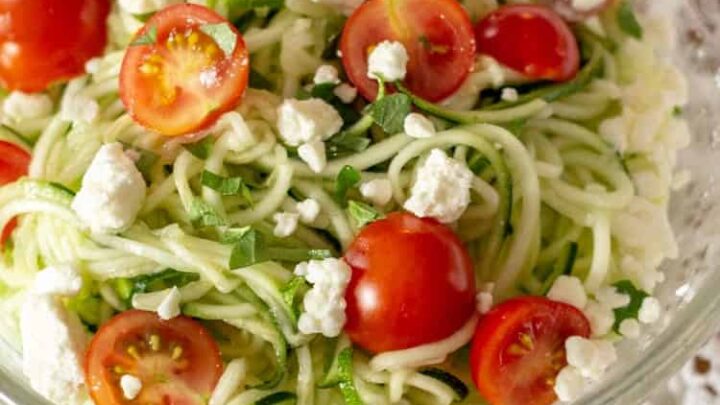Image for Zucchini Salad with Lemon & Feta - Low Carb, Keto, THM S